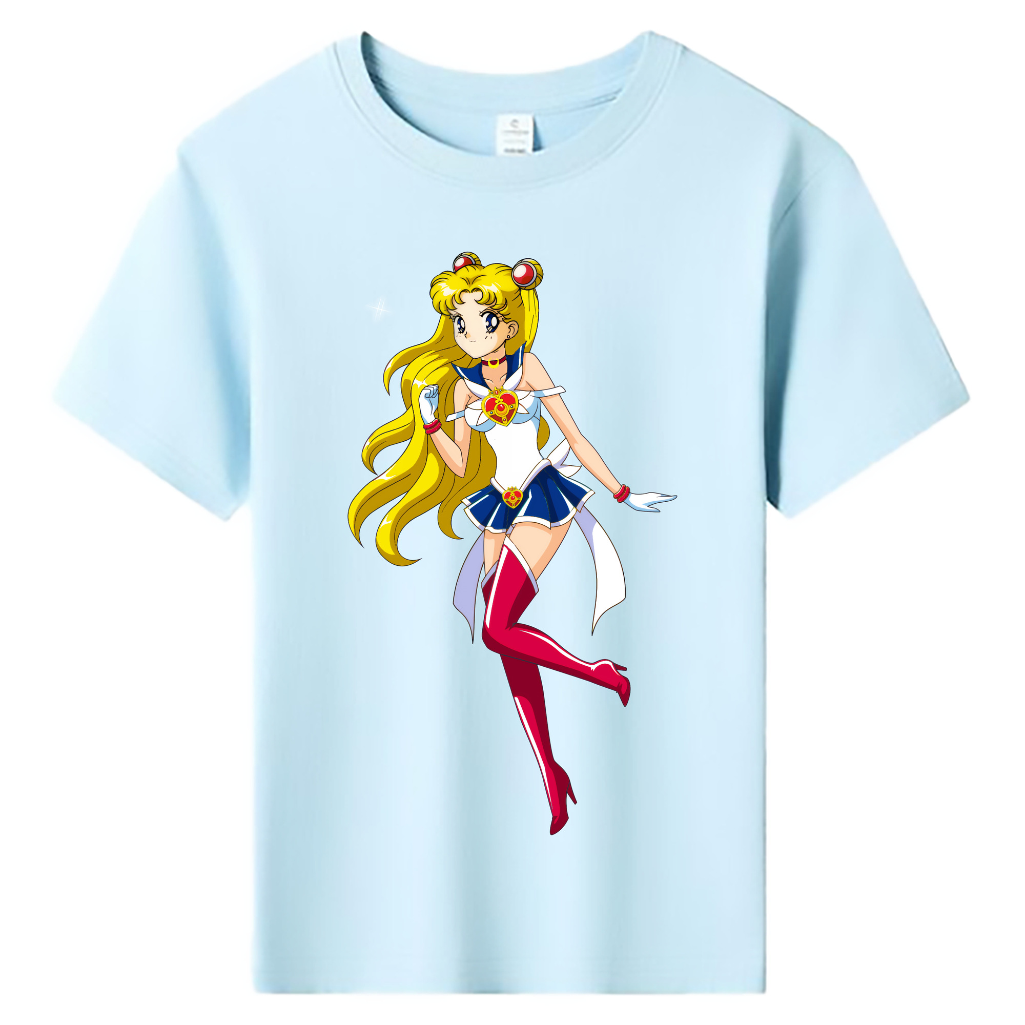 （画像用） 美少女戦士セーラームーン 月野 うさぎ つきの うさぎ Sailor Moon Tsukino Usagi 綿100％キッズTシャツ（フロントプリント）